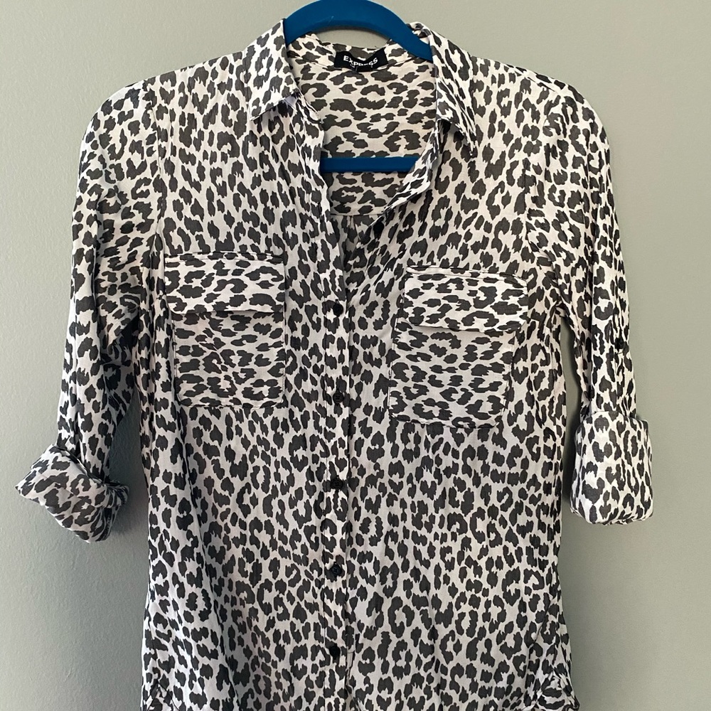 Express black and white animal The City Shirt